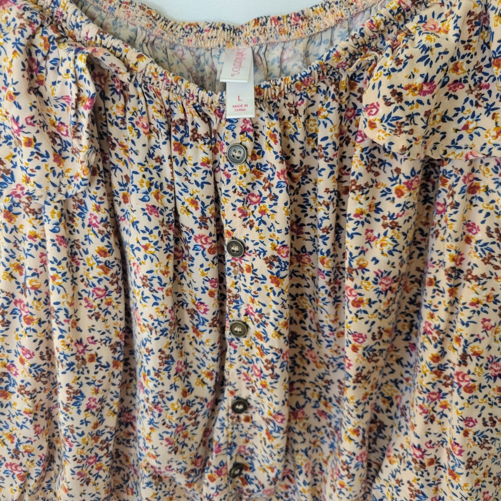 Xhilaration Multicolor Floral Blouse - Picture 2 of 2